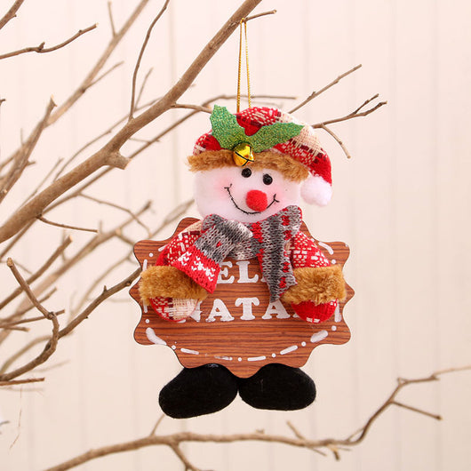 Campanas Navideñas de Tela y Madera - Adornos Colgantes Pequeños - Image 3