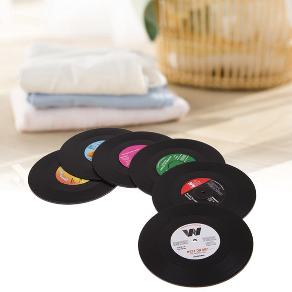 Vaso Térmico Retro Vinilo - Aislante Anti-deslizante