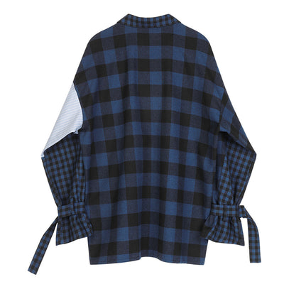 Camisa de Cuadros y Patchwork a Rayas - Image 3