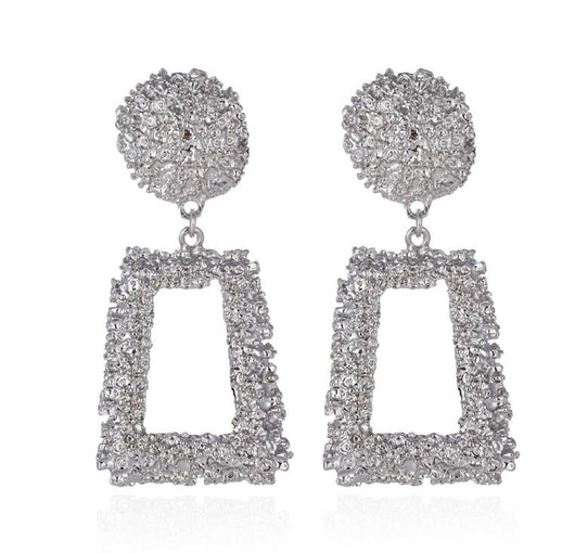 Aretes Geométricos Grandes Vintage - Oro, Plata y Negro - Image 10