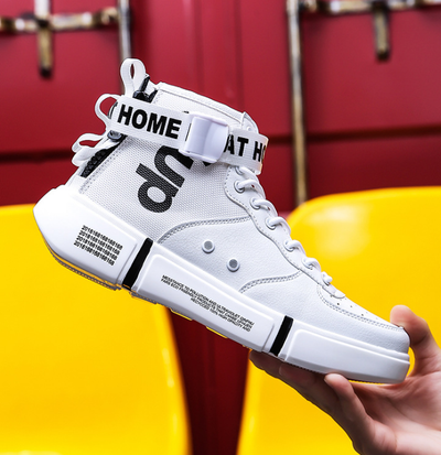 Zapatillas Deportivas Altas para Hombre Talla Grande Estilo Hip-Hop - Image 9