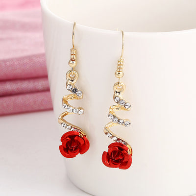 Aretes de Flores Rosas Silvestres - Temperamento Salvaje - Image 3