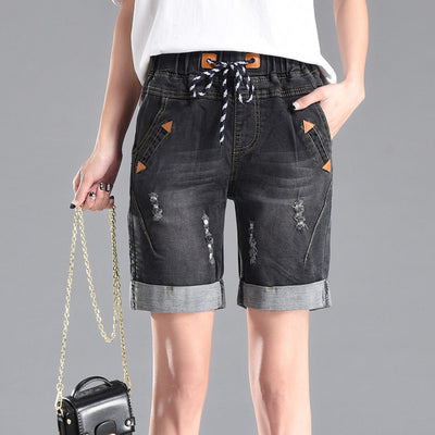 Shorts Casuales Elásticos para Mujer