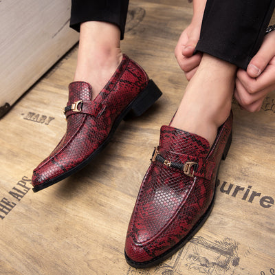 Cartera Masculina de Cuero con Patrón Piel de Serpiente Británico - Image 15