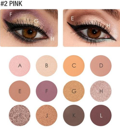 Paleta de Sombras Focallure 12 Colores Tonos Nude Wonder - Image 3