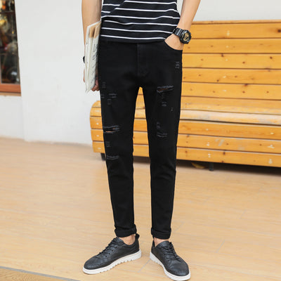 Pantalón Negro Slim Fit Casual de Largo Completo - Image 6