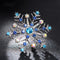 Christmas gift snowflake brooch Azul