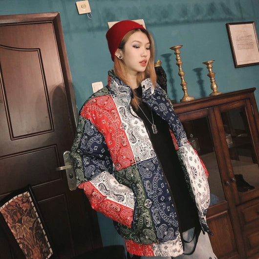 Abrigo Holgado Harajuku Retro Acolchado - Image 3