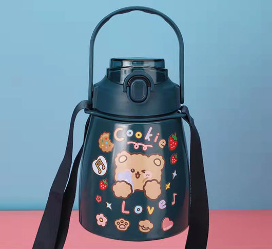 Vaso Infantil de Gran Capacidad con Pajita de Acero Inoxidable - Image 3