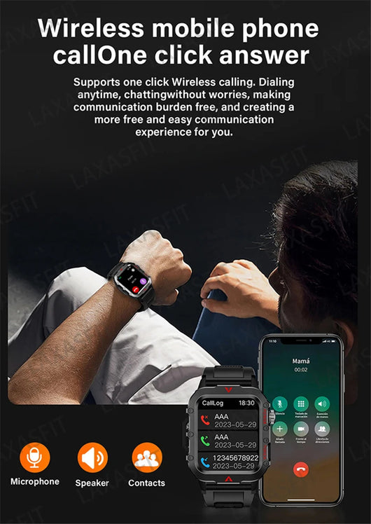 Reloj Inteligente con Llamadas Bluetooth para Deportes al Aire Libre - Image 18