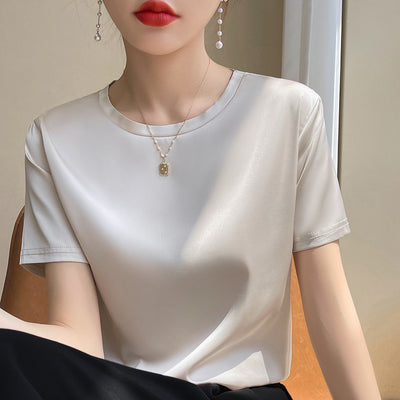 Blusa de Manga Corta Elástica y Fresca - Image 11
