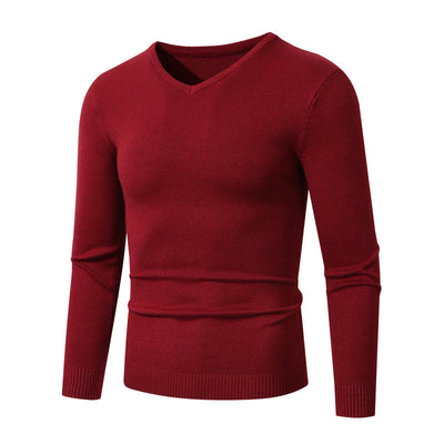Suéter Base Layer Cuello V Manga Larga Estilo Europeo - Image 26