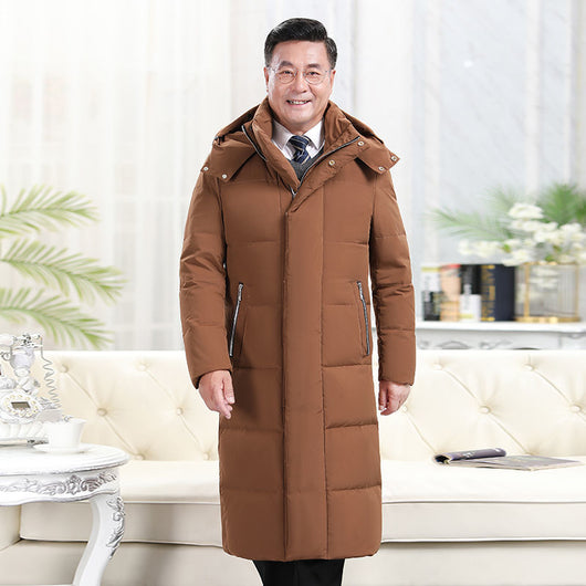 Abrigo Largo Acolchado de Plumas para Hombre - Protección Extrema en Invierno - Image 5