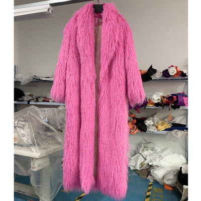 Abrigo de Invierno para Mujer en Cuero con Detalles de Piel - Image 7