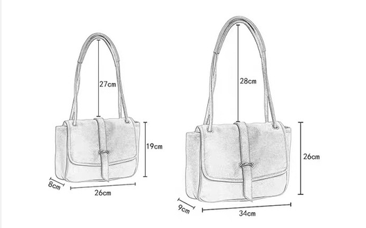 Bolsa Mensajera Retro de Cuero Curtido al Vegetal con Gran Capacidad - Image 6