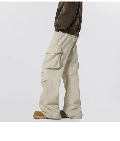 Pantalones Rectos Casuales Retro - Estilo Urbano Moderno para Hombre - Image 17