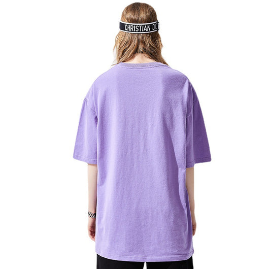 Camiseta Estampada Manga Corta Suelta Algodón Casual Estilo Europeo - Image 11