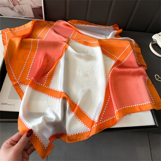 Pañuelo Bolsa de Playa Estilo Coreano en Seda Artificial a Rayas - Image 40