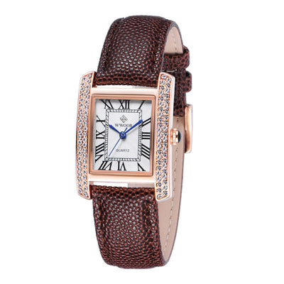 Reloj de pulsera para mujer con correa de cuero - Image 3