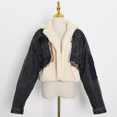 Chaqueta Denim Gruesa con Forro de Lana de Cordero - Image 6