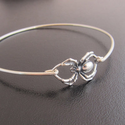 Pulsera de Araña para Halloween — Plateada