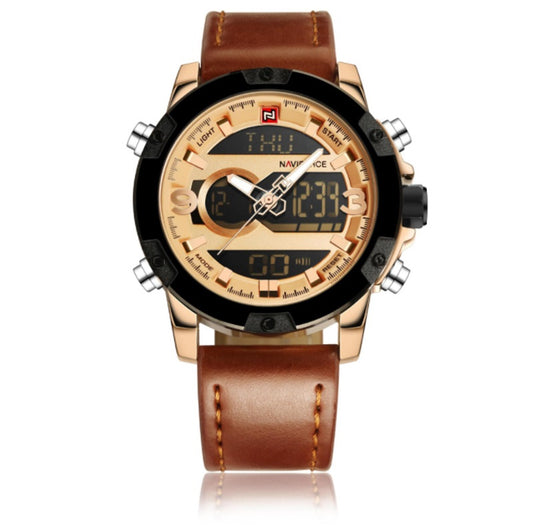 Reloj Deportivo Militar Digital para Hombre con Correa de Cuero - Image 2