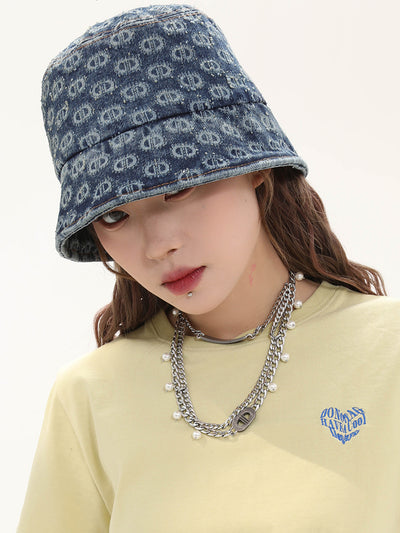 Gorra Bucket Denim Vintage Lavado Desteñido - Image 13