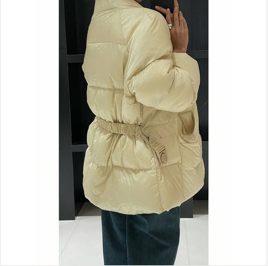 Chaqueta Acolchada de Algodón con Cordones Estilo Coreano para Mujer - Image 2