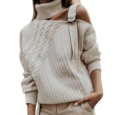 Suéter Mujer Invierno Estampado Leopardo con Costuras Decorativas - Image 15