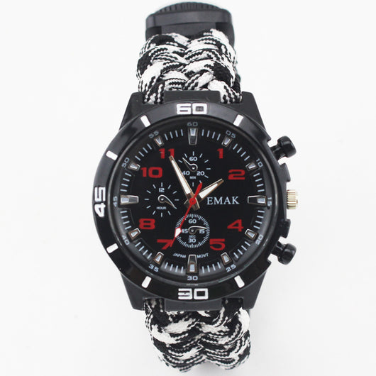 Reloj de Supervivencia Multifuncional con Brújula, Termómetro y Kit de Rescate - Image 2