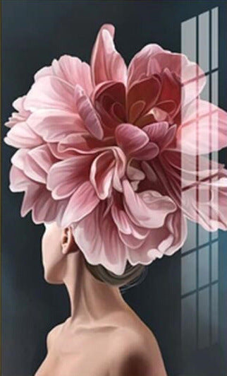 Cuadro Lienzo Mujer Floral - Image 4