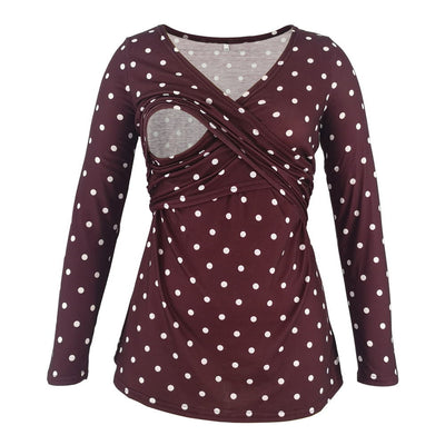 Blusa Escote Profundo con Estampado y Mangas Largas - Image 9