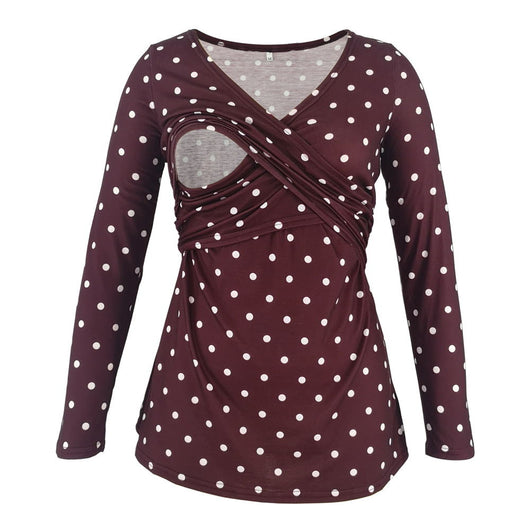 Blusa Escote Profundo con Estampado y Mangas Largas - Image 9