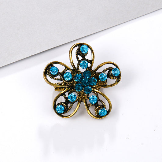Broche de Aleación con Cristales de Fantasía Pequeño - Image 55