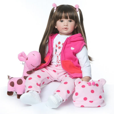 Muñeca Reborn de Silicona 60cm - Bebé Realista Coleccionable