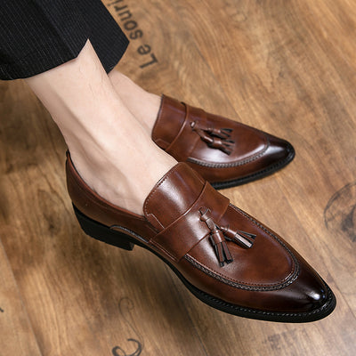 Zapatos de Cuero Casual Elegante con Borlas - Estilo Británico para Hombre - Image 4