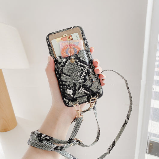Funda de Cuero para Móvil con Diseño Diagonal - Image 2