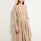 Vestido Elegante Escote V con Cintura Ajustada