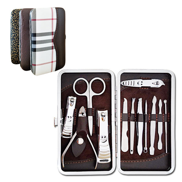 Set de 12 Tijeras para Uñas de Acero Inoxidable Profesional