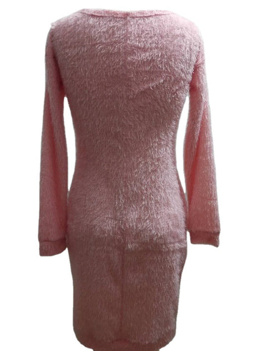 Vestido Largo Elegante de Manga Larga con Cintura Ajustada - Image 4