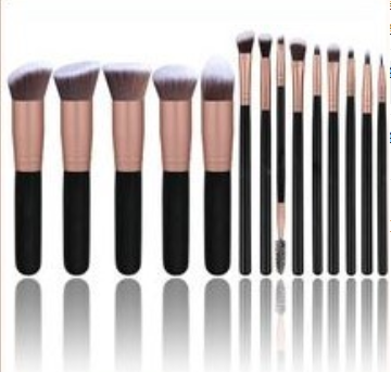 Set de 14 Brochas de Maquillaje con Mango de Madera - Image 11
