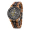 Reloj de Acero y Madera para Hombre - Multifuncional