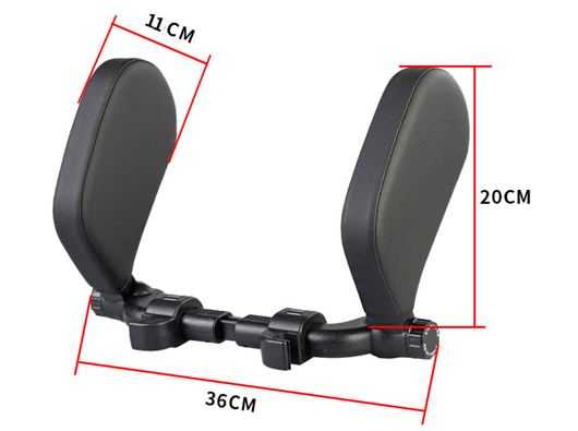 Almohada Cervical Ajustable para Auto - Soporte Ergonómico de Cuero para Viajes - Image 6