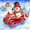 Pintura de Diamantes 5D Navideño - Muñeco de Nieve