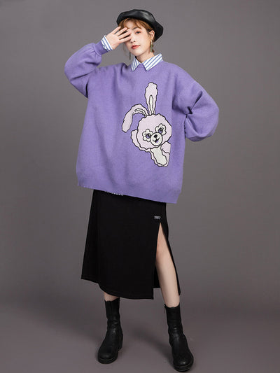 Suéter Jacquard con Estampado Cartoon para Mujer - Image 2