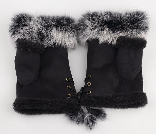 Guantes Mitones de Conejo Invierno para Damas - Teclado y Pantalla Táctil - Image 6
