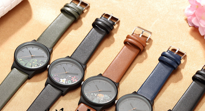 Reloj de Pulsera Floral para Mujer con Correa Estampada y Movimiento de Cuarzo