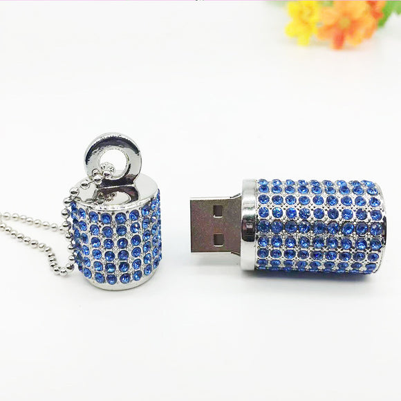 Memoria USB Lápiz Labial Cristal