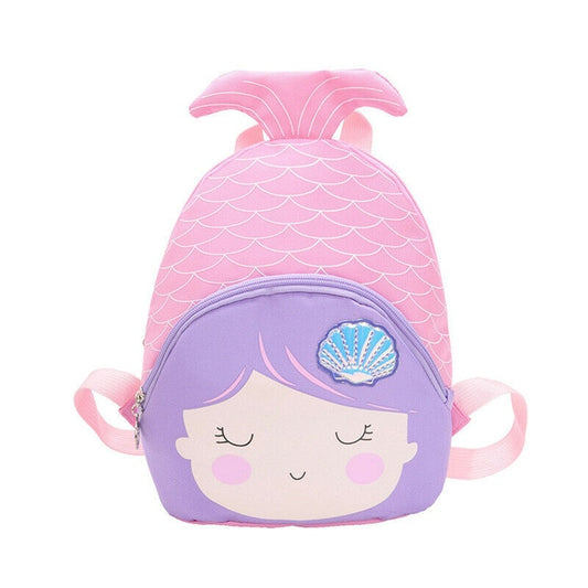 Mochila Infantil Sirena con Cierre de Seguridad para Niñas