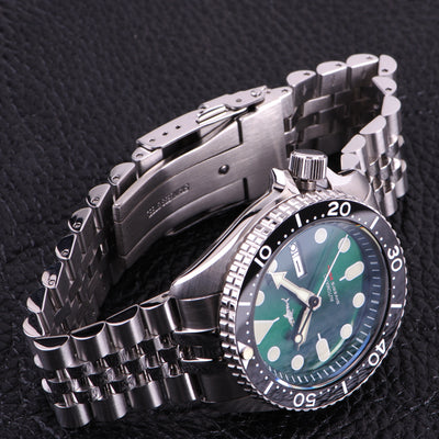 Correa de Reloj SKX007 Acero Inoxidable Curva Sólida - Image 3